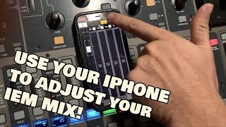 Use the MXQ app to mix your IEMs  Behringer X32 Ecosystem [upl. by Elbertina964]