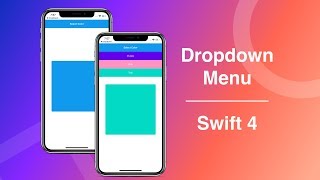 How To Make A Drop Down Menu The Right Way  Swift 4  Xcode 10 [upl. by Phyllys]