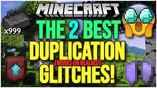 Minecraft 2 BEST OP DUPLICATION GLITCHES  1212 works in Realms [upl. by Nuyh478]