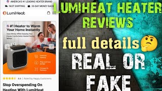 lumiheat heater reviews  lumiheatcom legit or scam  lumiheat heater real or fake review [upl. by Gardy]