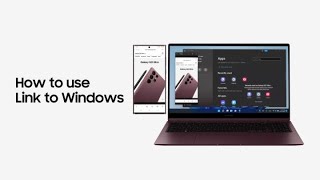 Galaxy S22 Ultra How to use Link to Windows  Samsung [upl. by Aed38]