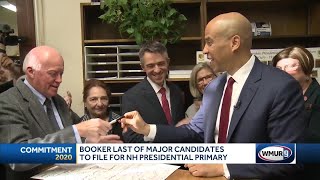 Booker last major candidate to file for NH primary [upl. by Simonette]