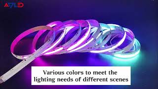 RGB COB LED Strip Light with Programmable IC 630LEDsm ledlightstrip cobled [upl. by Kendell287]