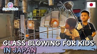 First Time Glass Blowing Mary and Manny’s Japanese Art Adventure [upl. by Anikram]