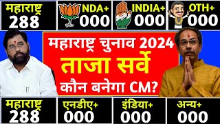 Maharashtra Vidhansabha chunav 2024 Maharashtra Assembly Election Opinion Poll 2024 NDA vs MVA [upl. by Sahcnip673]