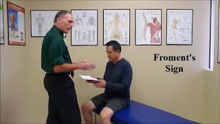 Froments Sign for Cubital Tunnel Syndrome [upl. by Ilat]