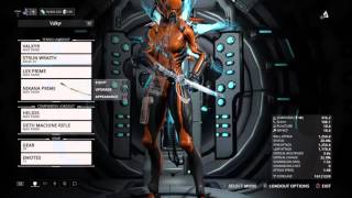 Warframe PS4 Nikana Prime with Conclave skin  my Valkitty [upl. by Evander446]