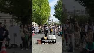 Live magic show at Ueno streetfood magic show japan [upl. by Acisey]