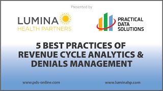 5 Best Practices of Revenue Cycle Analytics and Denials Management [upl. by Aivon]