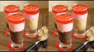 Jello Parfaits Recipe  Jelly and Cake Easy Party Dessert [upl. by Aivle]