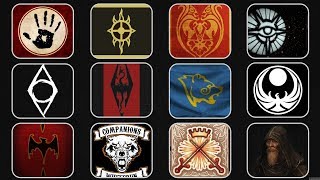 Lore Facts and How to join all the Factions in Skyrim The Elder Scrolls 5 [upl. by Eimerej]