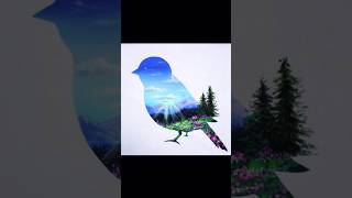 NEVER SEEN BEFORE 🤯😱🕊️🕊️💙shorts painting art [upl. by Covell]