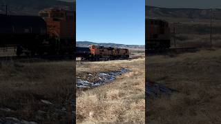 BNSF leaving castle rock Colorado railway train shorts [upl. by Eynaffit]