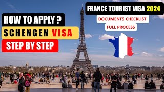 How To Apply Schengen Visa 2024  Apply France Tourist Visa Online   Process and Documents [upl. by Seaton]