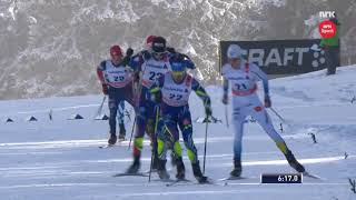 201516 fondo 10 km tl gundersen uomini Lenzerheide Tour de Ski  Sundby Northug Krogh [upl. by Lathan]