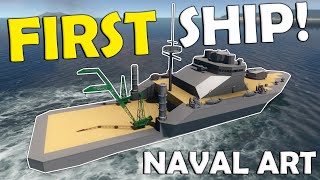 Building My FIRST WAR SHIP  First Look  Naval Art [upl. by Goth]