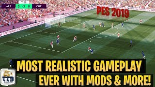 TTB PES 2019  The Most Realistic Gameplay Ever  New Camera Angles Turf Overlays amp More [upl. by Mullen715]