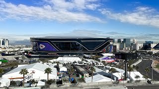 Raiders Allegiant Stadium  Mustsee 4K timelapse movie [upl. by Aikyn387]