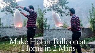 How to Make Hot air Balloon 🎈 at Home  Best DIY Project Hotair Balloon New DIY Project [upl. by Eyks285]