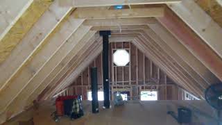 Cabin Update  Starting roof vent installation  Woodstock ME [upl. by Nayarb]