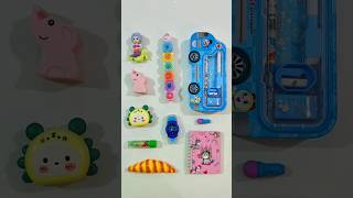 Adorable Stationery Items Pencil Box Pen Eraser Highlighter Sharpener stationery backtoschool [upl. by Archy474]