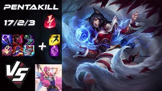 MID Ahri vs Seraphine PENTAKILL  EU Challenger Patch 1422 [upl. by Halfon]