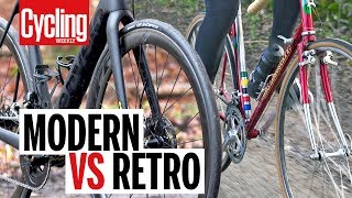 Modern VS Retro Road Bike  Cycling Weekly [upl. by Schalles245]