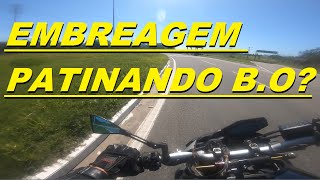 POSSO ANDAR COM EMBREAGEM DA MOTO PATINANDO DA PROBLEMA [upl. by Eyks340]