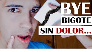 Como depilar el bigote de hombre ¿SIN DOLOR  CON CERA TRADICIONAL O CASERA [upl. by Omoj]