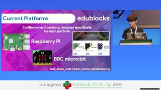 Joshua Lowe  EduBlocks  Making the transition to Python easier [upl. by Eeresed]