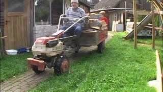 Brennholz fahren mit dem Einachser [upl. by Adnawaj981]