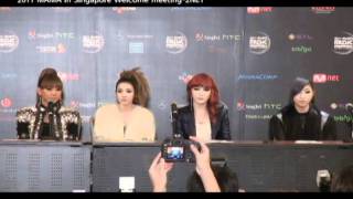 2011 MAMA welcome meeting2NE1 [upl. by Anilem]