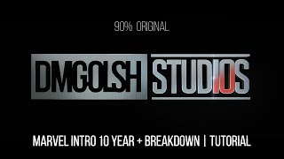 MARVEL Intro After effects Marvel Studios 10 Years Anniversary 2019  BREAKDOWN  TUTORIAL [upl. by Asital641]