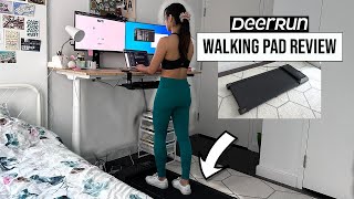 Best Under Desk Treadmill  Affordable Compact amp Quiet DeerRun Walking Pad Review [upl. by Nolyat]