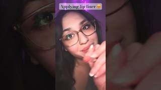 Asmr lip liner✨ asmr asmrcommunity tinglyfeeling satisfying asmrvideo relaxing [upl. by Bunny]