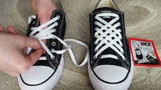 How To Diagonal Lace Converse 7 holes [upl. by Erreid905]