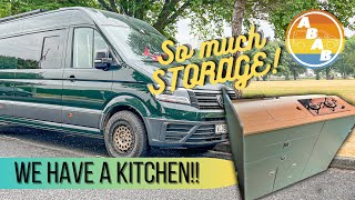 YES WE HAVE A KITCHEN  VW Crafter Camper SelfConversion [upl. by Kovacev]