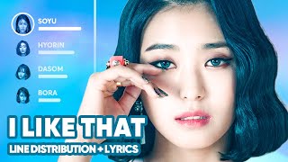 SISTAR  I Like That Line Distribution  Lyrics Karaoke PATREON REQUESTED [upl. by Hgeilhsa]