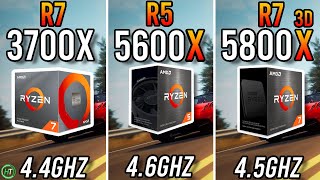 Ryzen 7 3700X vs Ryzen 5 5600X vs Ryzen 7 5800X3D [upl. by Mccoy]