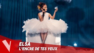 Francis Cabrel – Lencre de tes yeux ● Elsa  Demifinale  The Voice Belgique [upl. by Aloisius]