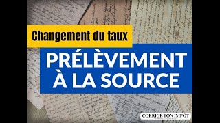 Attention au changement sur votre taux à la source en septembre [upl. by Enert]