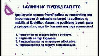 FlyersLeafletsFilipinosaPilingLarangTecVocStudents OutputMarlzzSeb Channel [upl. by Alemap]