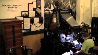 The Linotype  Work Baltimore Part 1 [upl. by Sankaran]