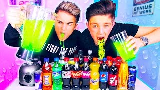 FIZZIEST DRINK IN THE WORLD CHALLENGE With Morgz GONE WRONG Coke Sprite RedBull amp MORE [upl. by Stella]