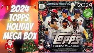 2024 Topps Holiday Mega Box  1 Auto or Relic Per Box [upl. by Maressa]