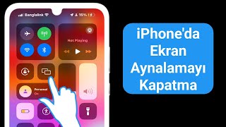 iPhoneda Ekran Yansıtma Nasıl Kapatılır  ekran yansıtmayı devre dışı bırak [upl. by Ayrb183]