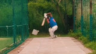 Batsman playing fast bowling with sidearm easily in nets [upl. by Tiraj]