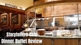 Storytellers Cafe Dinner Buffet at the Grand Californian Hotel  Dining Review [upl. by Hibbert]