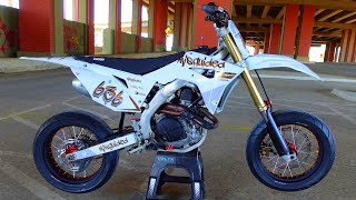 My New SUPERMOTO CRF450R [upl. by Andromede]