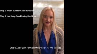 DIY Platinum Ash Blonde to Golden Blonde Hair Color Tutorial [upl. by Aenaj]